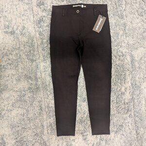 Betabrand Straight-Leg Black Dress Pant Yoga Pants - Medium Petite